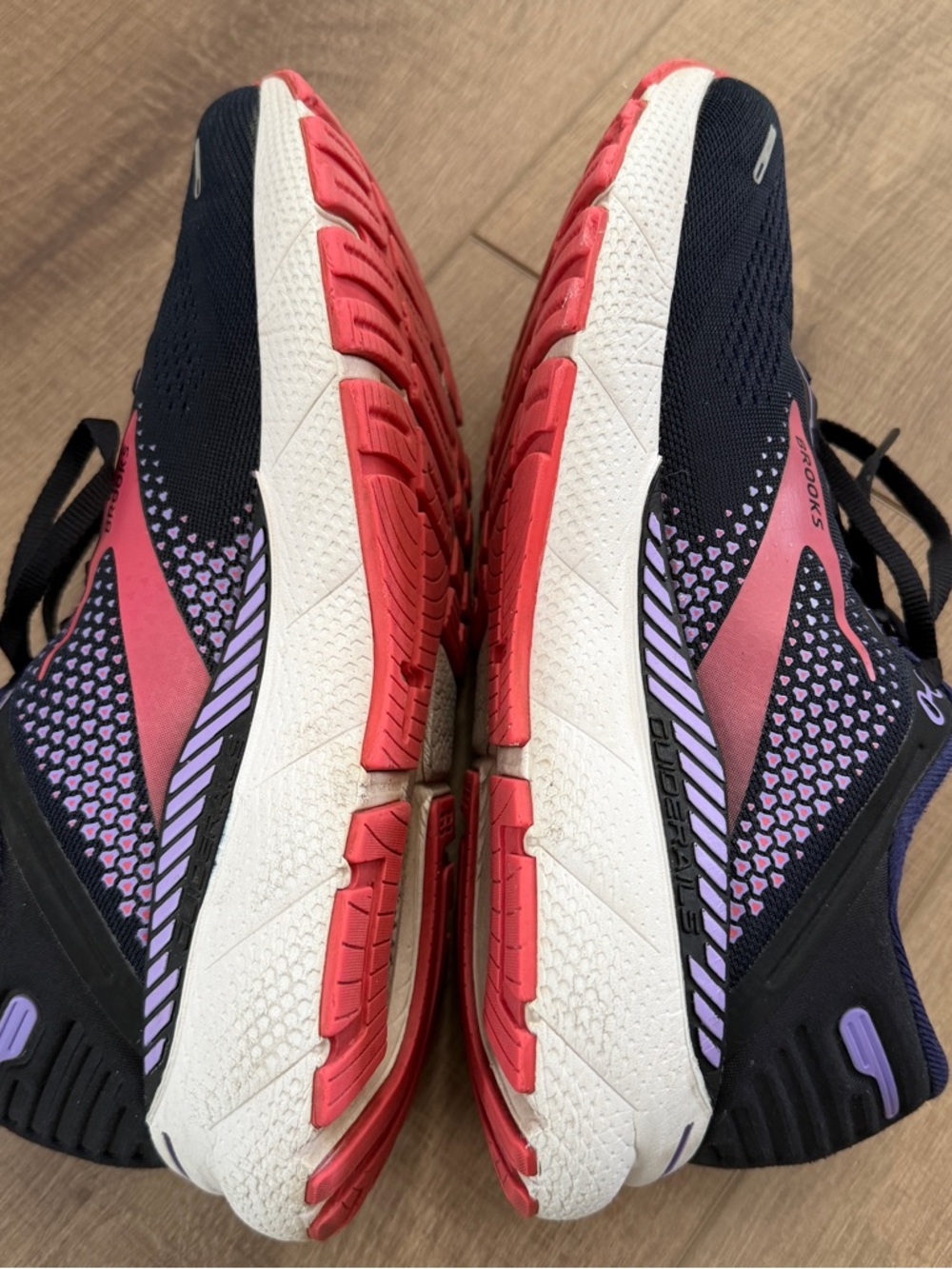 Brooks Adrenaline GTS 22 Women 9.5 Running Shoes Blue Purple Walking Gym Sneaker - Picture 8 of 14